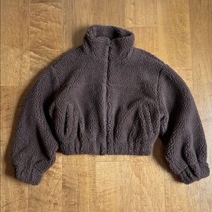 OAK + FORT Teddy Jacket - Coffee Liqueur XS